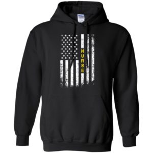 American flag nurse gift miracle worker job title hoodie