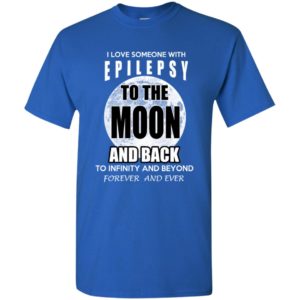 Epilepsy awareness love moon back t-shirt