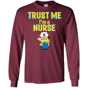 Trust me i’m a nurse cute cartoon movie nurse gift long sleeve
