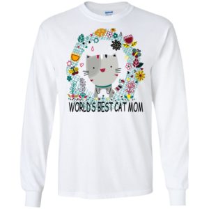 World’s best cat mom flowers and cute gift for love cats long sleeve