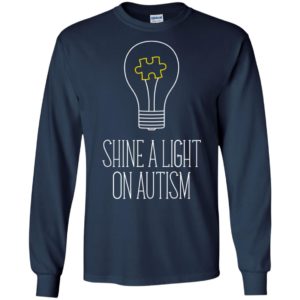 Shine a light on autism 3 t-shirt and mug long sleeve