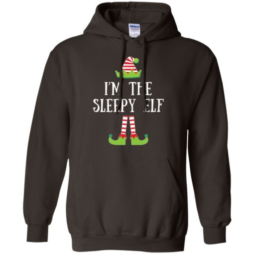 I’m the sleepy elf matching family group christmas hoodie