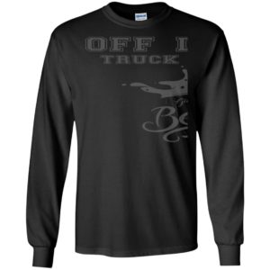 Tow logging truck driver off duty drinking beer funny big drivers gift long sleeve