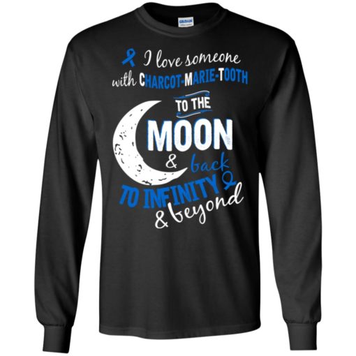 Charcot marie tooth awareness cmt love moon back long sleeve