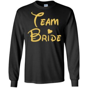 Team bride heart disney style new bridal squad girls party long sleeve