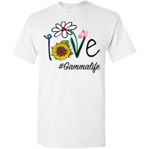 Love gammalife heart floral gift gamma life mothers day gift t-shirt