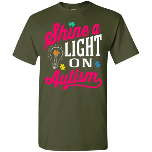 Shine a light on autism t-shirt and mug t-shirt