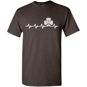 Heartbeat heart sign irish clever irealand lover t-shirt