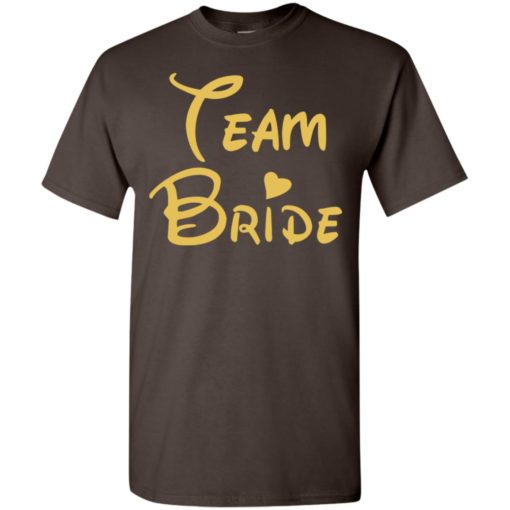 Team bride heart disney style new bridal squad girls party t-shirt