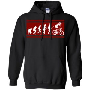 Biker bicycle moutain biker funny evolution hoodie