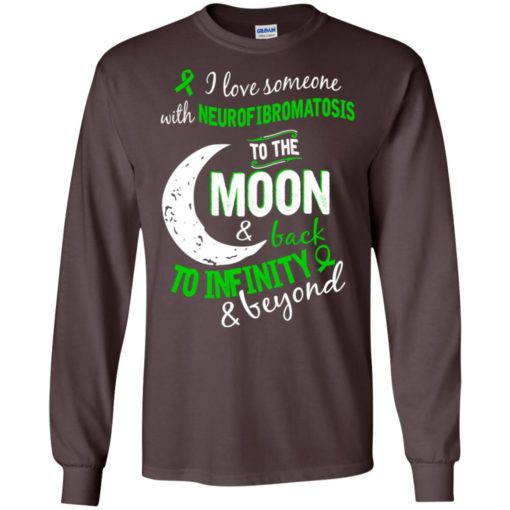 Neurofibromatosis awareness love moon back to infinity long sleeve