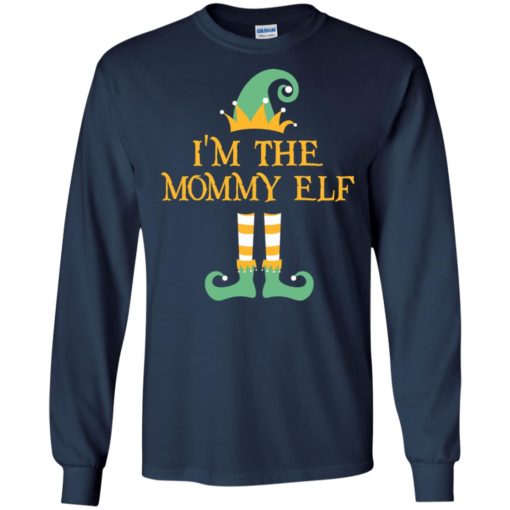 I’m the mommy elf christmas matching gifts family pajamas elves women long sleeve