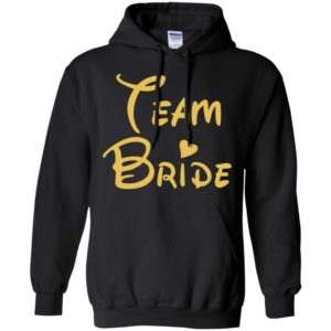 Team bride heart disney style new bridal squad girls party hoodie