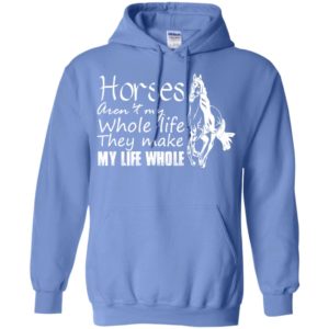 Horses aren’t my whole life they make my life whole retro horse lover hoodie