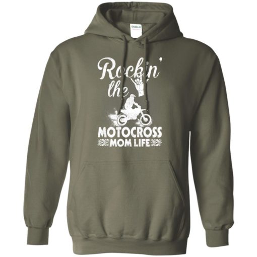 Motor riding rockin’ the motocross mom life mother’s day gift hoodie