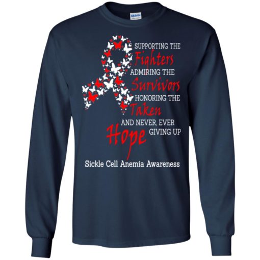 Sickle cell anemia awareness fighters survivors taken hope long sleeve