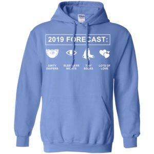 2019v forecast new dad mom for expecting baby announcment hoodie