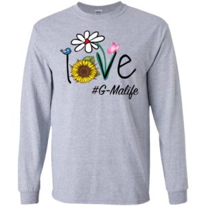 Love g-malife heart floral gift g-ma life mothers day gift long sleeve
