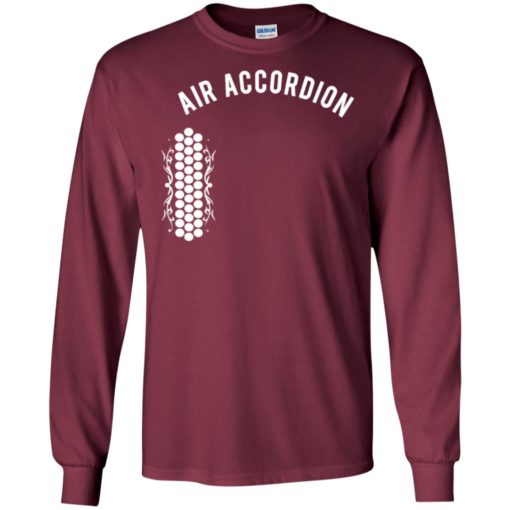 Air accordion funny gift for musician singing lover hipster long sleeve
