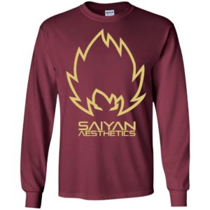 Saiyan aesthetics line art dragon fans long sleeve