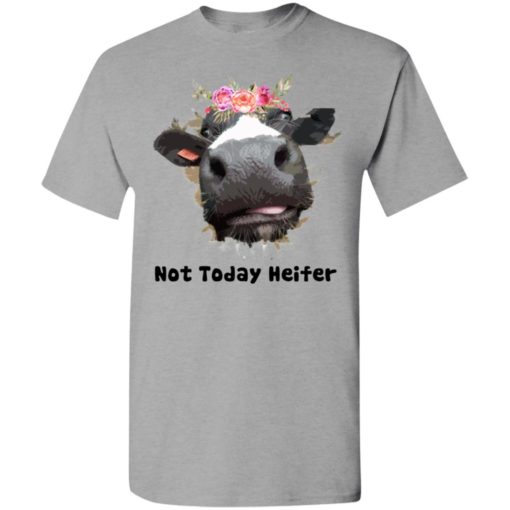 Not today heifer funny cow farm t-shirt