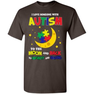 I love someone with autism to the moon and back t-shirt and mug t-shirt