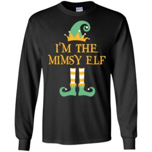 I’m the mimsy elf christmas matching gifts family pajamas elves women long sleeve