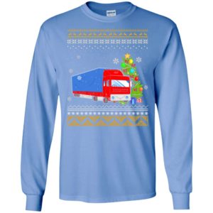 Big truck long ugly christmas style for trucker driver men long sleeve