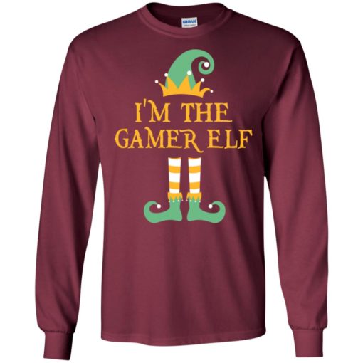 I’m the gamer elf christmas matching gifts family pajamas elves long sleeve