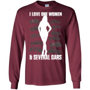 I love one woman and several cars funny husband car lover – sai chi?nh ta? women long sleeve
