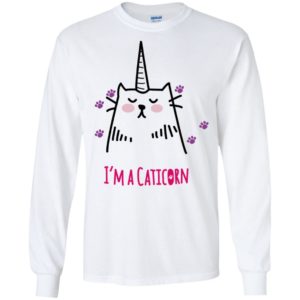I’m a caticorn cute art – cat mom gift long sleeve