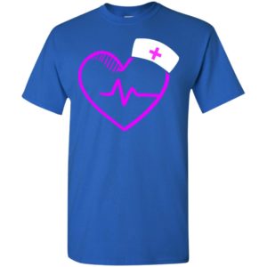 Nursing gift graphic shirt nurse heartbeat love t-shirt