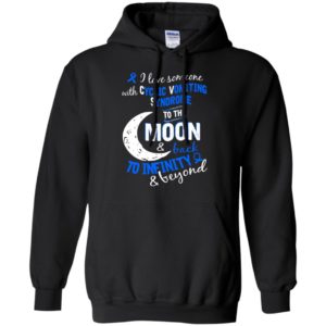 Cyclic vomiting syndrome awareness love moon back hoodie