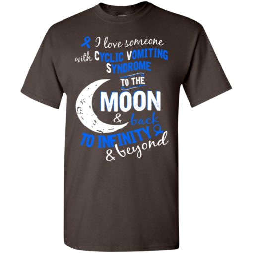 Cyclic vomiting syndrome awareness love moon back t-shirt