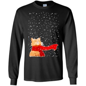 Chrismas gift cat and snow beautiful gifand mug for cat lovers long sleeve
