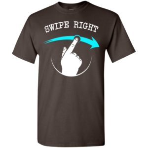 Swi[e right hand gesture art printed video gamer mobile fun t-shirt