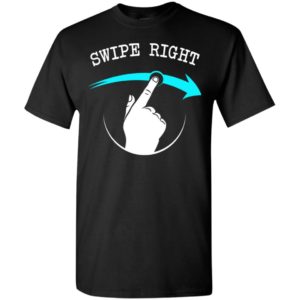 Swi[e right hand gesture art printed video gamer mobile fun t-shirt