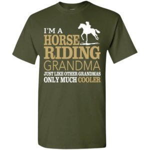 Horse riding grandma shirt i’m a cool grandmother hoodie t-shirt