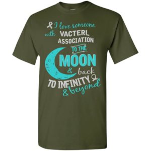 Vacterl awareness love moon back to infinity t-shirt