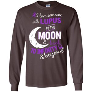 Lupus awareness love moon back to infinity long sleeve