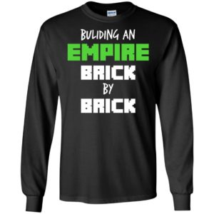 Building an empire brick by brick gaming pixel mario texture long sleeve