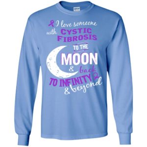 Cystic fibrosis awareness love moon back long sleeve