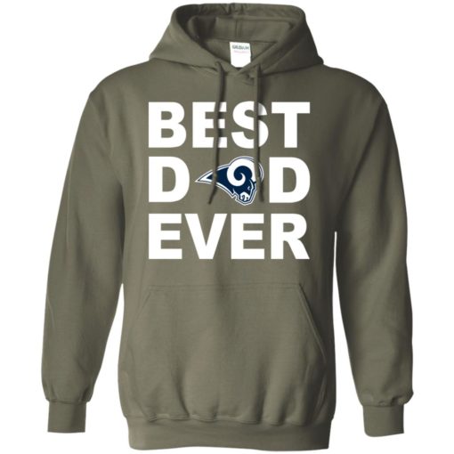 Best dad ever los angeles rams fan gift ideas hoodie