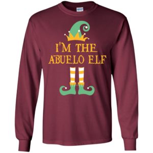 I’m the abuelo elf christmas matching gifts family pajamas elves long sleeve