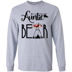 Auntie bear gift for auntie sister bear long sleeve