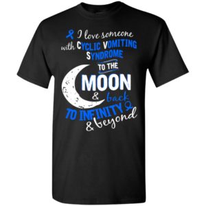 Cyclic vomiting syndrome awareness love moon back t-shirt