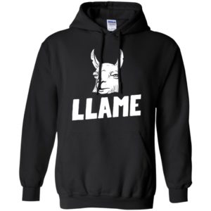 Llama drama funny llame alpaca llama face hoodie