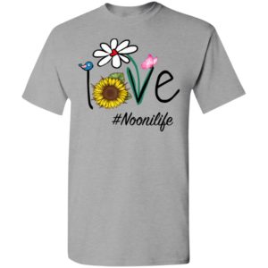 Love noonilife heart floral gift nooni life mothers day gift t-shirt