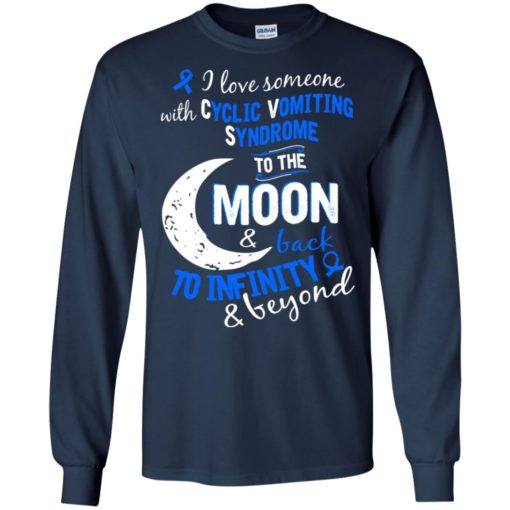 Cyclic vomiting syndrome awareness love moon back long sleeve