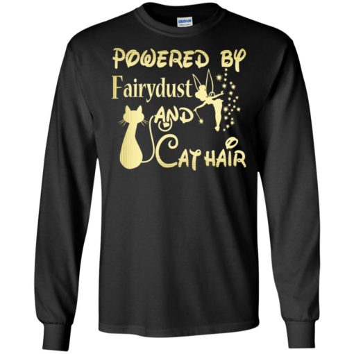 Powered by fairydust and cat hair funny family matching long sleeve